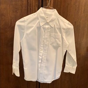 Gap Kids white button up shirt